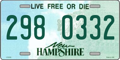 NH license plate 2980332