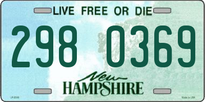 NH license plate 2980369