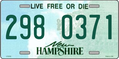NH license plate 2980371