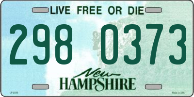 NH license plate 2980373