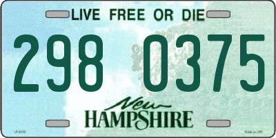 NH license plate 2980375