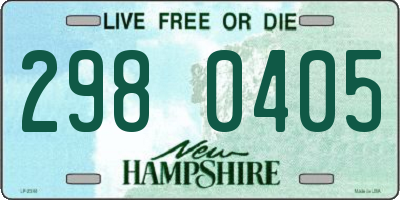 NH license plate 2980405