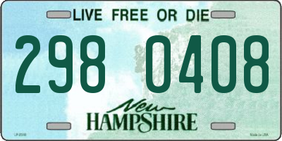 NH license plate 2980408