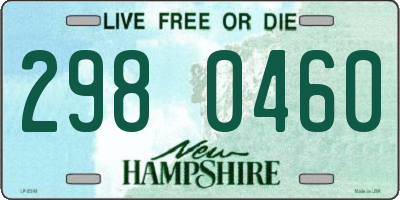 NH license plate 2980460