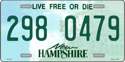 NH license plate 2980479