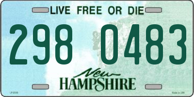 NH license plate 2980483