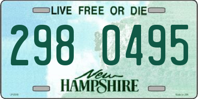 NH license plate 2980495