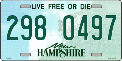 NH license plate 2980497