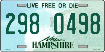 NH license plate 2980498