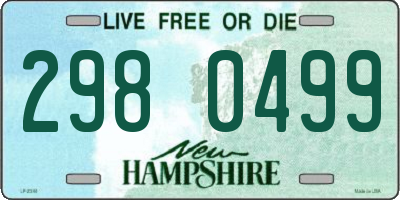 NH license plate 2980499
