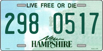 NH license plate 2980517