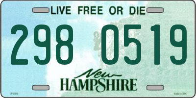 NH license plate 2980519