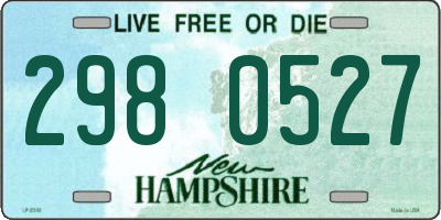 NH license plate 2980527