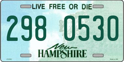 NH license plate 2980530