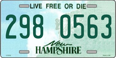 NH license plate 2980563