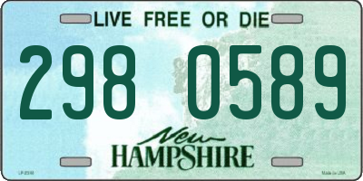 NH license plate 2980589