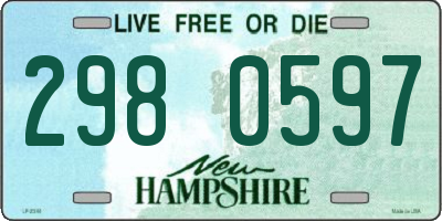 NH license plate 2980597