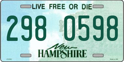 NH license plate 2980598