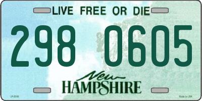 NH license plate 2980605