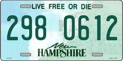 NH license plate 2980612