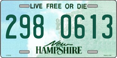 NH license plate 2980613