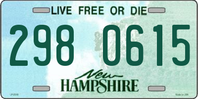 NH license plate 2980615