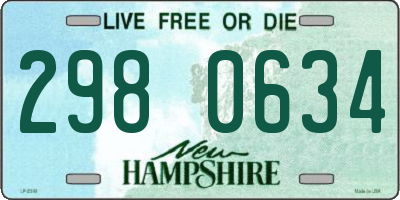 NH license plate 2980634