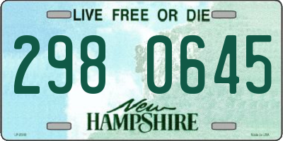 NH license plate 2980645