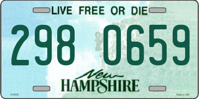 NH license plate 2980659