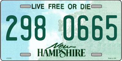 NH license plate 2980665