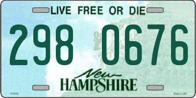 NH license plate 2980676