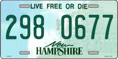 NH license plate 2980677