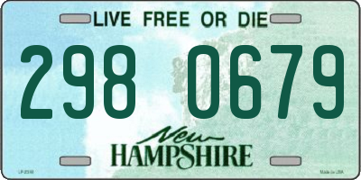 NH license plate 2980679