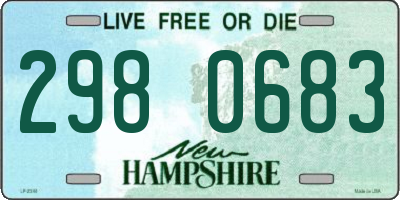 NH license plate 2980683
