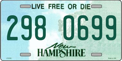NH license plate 2980699