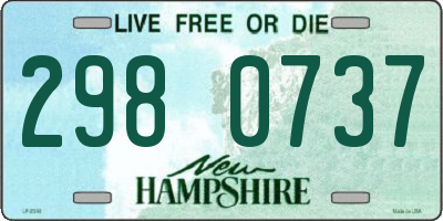 NH license plate 2980737