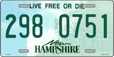 NH license plate 2980751