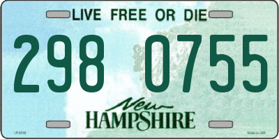 NH license plate 2980755