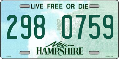 NH license plate 2980759