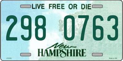 NH license plate 2980763