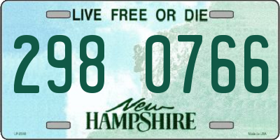NH license plate 2980766