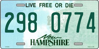 NH license plate 2980774