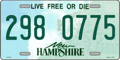 NH license plate 2980775