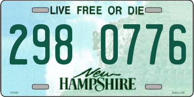 NH license plate 2980776