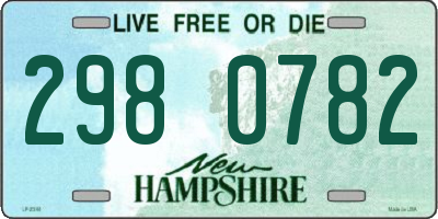 NH license plate 2980782