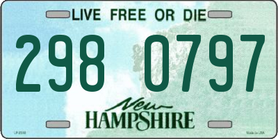 NH license plate 2980797