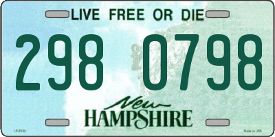 NH license plate 2980798