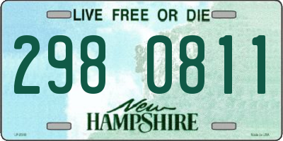 NH license plate 2980811