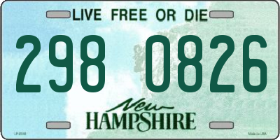 NH license plate 2980826