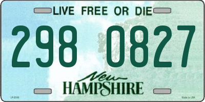 NH license plate 2980827